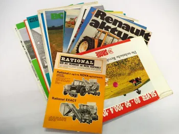 30x Original Prospekt Landtechnik 1960er bis 1990er Jahre