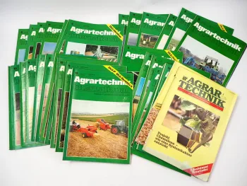 35x Zeitschrift Agrartechnik international / Agrartechnik1980 bis 1989