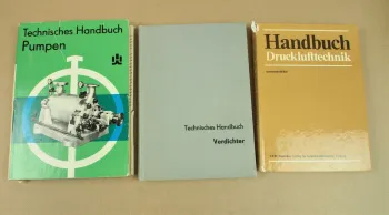 3x Handbuch zu Drucklufttechnik Verdichter Pumpen 60/80er Jahre