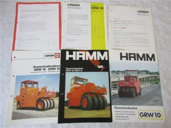 3x Prospekt IBH Hamm GRW 10 15 Gummiradwalze Angebot Preisliste Beschreibung