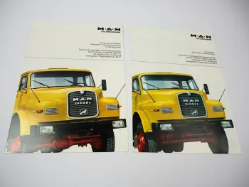 3x Prospekt MAN Nutzfahrzeuge 32.280 DHK DHAK Kurzhauber LKW 1970er Jahre
