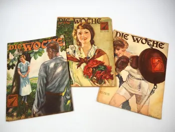 3x Zeitschrift Die Woche 1929/31 August Scherl Verlag Berlin