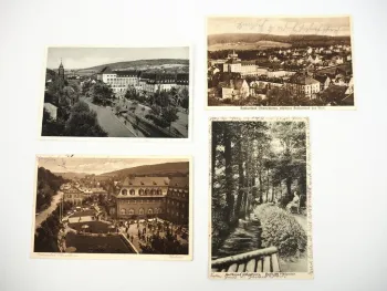 4 Foto AK Radiumbad Oberschlema 1930er Jahre Sachsen