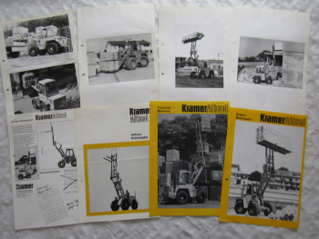 4 Prospekte Kramer Allrad Hubeinrichtung und Fotos aus den 70/80 und 90er Jahre