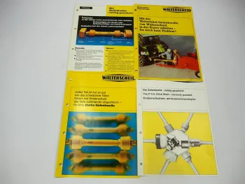 4 Prospekte Walterscheid Gelenkwelle W WWE WWZ für Traktoren 1980/83