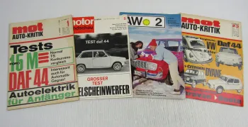 4 Zeitschriften DAF 44 Automobil-Fachzeitschrift mot Autokritik motor Rundschau
