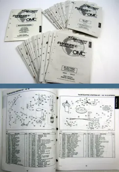 41x OMC Evinrude Johnson electrical, 2 - 250 ENGINE Parts Books 1997