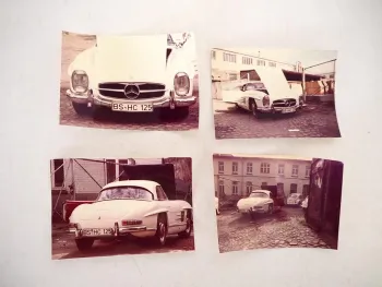 4x Foto Mercedes Benz 300 SL Roadster Hardtop