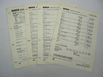 4x Orig. Bosch Service Liste für Stihl Motorsäge Sprühgerät Bohrgerät BJ 1954-69