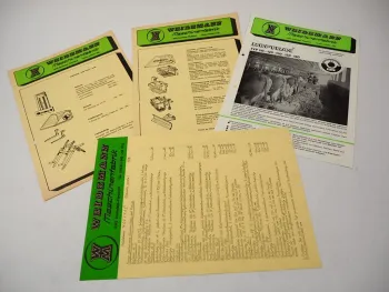 4x Original Prospekte Weidemann Hoftrac Zubehör Preise Landtechnik