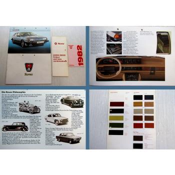 4x Rover 2600S Vanden Plas Prospekte Preisliste 1980er