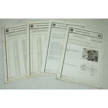 4x Steyr Kundendienstmitteilung Service Mitteilung zum Typ 650 von ca 1971