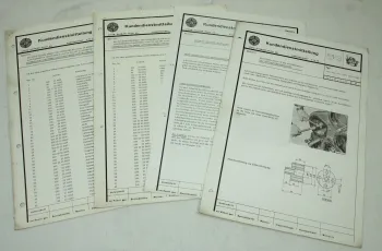 4x Steyr Kundendienstmitteilung Service Mitteilung zum Typ 650 von ca 1971