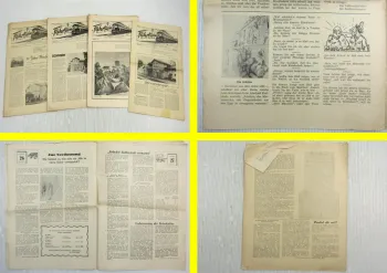4x Zeitung Fahrtwind August September Dezember 1957 Amtsbezirk Aschersleben