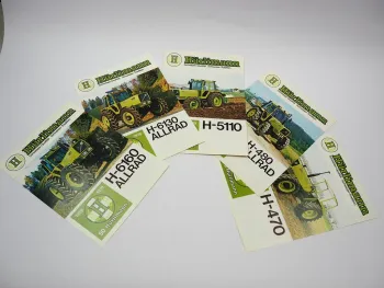 5x Original Prospekt Hürlimann H-470 480 5110 6130 6160 Traktor 1979