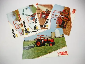 5x Original Prospekt Same Delfino Condor Minitaurus Centauro Centurion Traktor