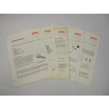 5x Stihl Technische Informationen von 1988