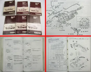 6 Reparaturanleitungen Mazda 929 HC Werkstatthandbuch Schaltpläne 1987 - 1991