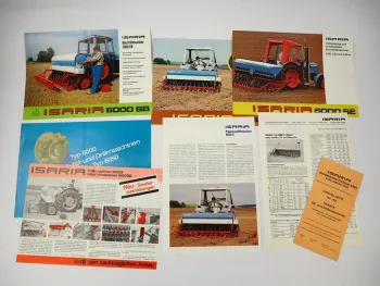 6x Original Prospekt Preisliste Isaria 6000 Drillmaschine 1970/80er Jahre