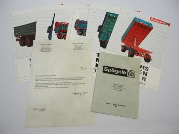 6x Original Prospekt Preisliste Spägele STM Kippanhänger STS Dungstreuer 1991