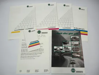 6x Prospekt BMG Baumaschinen Gatersleben Straßenbau Straßenwalzen 1990er Jahre