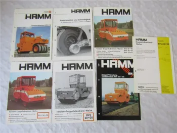 6x Prospekt Hamm HVT 20+20 GRW RVS 32+32 20+20 30+30 Preisliste ab 1/1977
