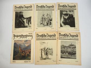6x Zeitschrift für das Jugendrotkreuz z.B. Thema Ostpreußen Kärnten 1930
