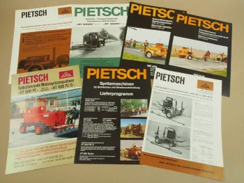 7 Prospekte Max Pietsch Hannover Spritzmaschinen HT600 HK400 RT5000 KSP80M