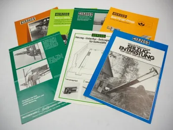 7x Original Prospekt Herzog Ballenförderanlage Seilzugentmistung Ballenblitz