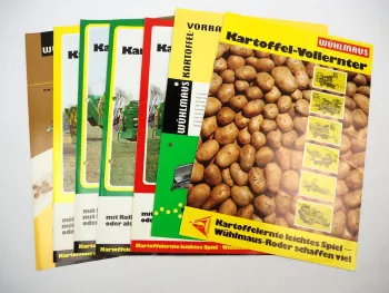7x Original Prospekt Niewöhner 511 522 611 622 644 Kartoffelernter 1970/80er J.
