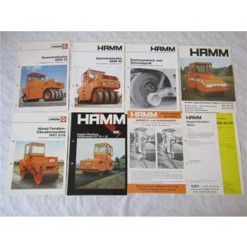 7x Prospekt Hamm HVT 20+20 515 GRW 18 30 RVS 20+20 30+30 Preisliste ab 1/1977