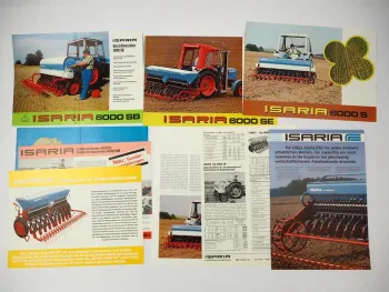 8x Original Prospekt Preisliste Isaria 6000 Sämaschine Drillmaschine 1970/80er J.