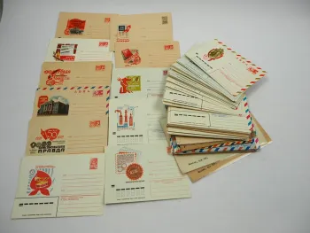 95 Stück Briefe Briefumschläge Russland UdSSR CCCP meist 1970er Jahre