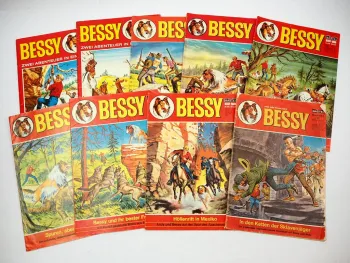 9x Comic Bessy Ausgabe ca. 1960/70er Jahre Bastei Verlag