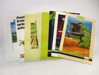 9x Original Prospekt Landtechnik 1980/90er Jahre Claas Deutz Fahr