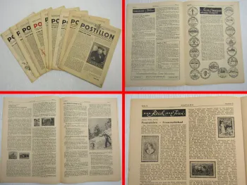 9x POSTILLON Philatelistisches Fachblatt Fachzeitschriften von 1947 Briefmarken