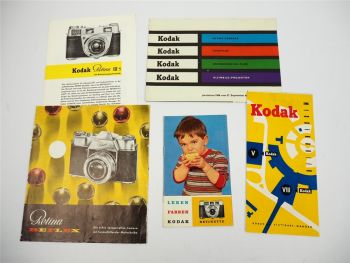 Kodak Stuttgart Kameras Fotozubehör Prospekte ca. 1950er Jahre