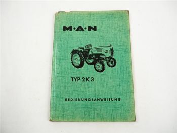 MAN 2K3 Schlepper Bedienungsanleitung Wartung Schaltplan Elektrik 1959