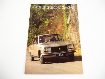 Peugeot 304 Saloon Estate SLS GL SL Prospekt Brochure 1977