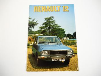 Renault 12 TL TS Estate Prospekt Brochure 1975