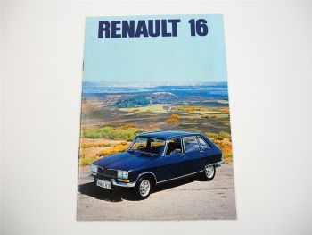 Renault 16 TL TS TX Prospekt Brochure 1975
