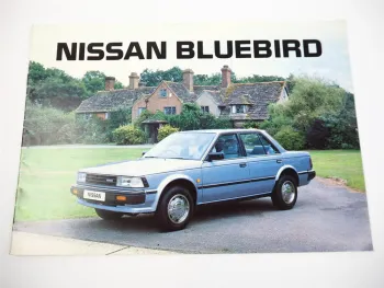 Nissan Bluebird DX GL SGL Turbo 1.8 2.0 Prospekt Brochure 1984
