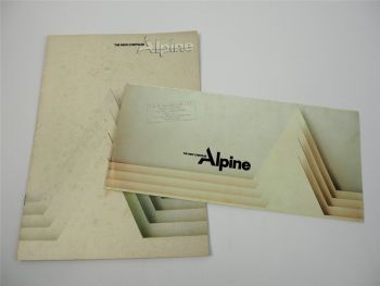 Chrysler Alpine 1976 2x Prospekt Brochure