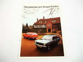 Chrysler Hillman Avenger DeLuxe Super Estate 1972 Prospekt Brochure