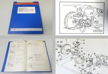 Reparaturleitfaden VW Golf 4 Typ 1J Bremsanlagen Bremsen ABS 1998