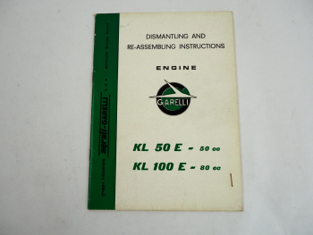 Agrati Garelli Engine KL 50E 50cc 100E 80cc Repair Manual Instructions 1973