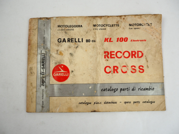 Agrati Garelli KL100 Electronic Record Cross Motorcycle Spare Parts List 1975