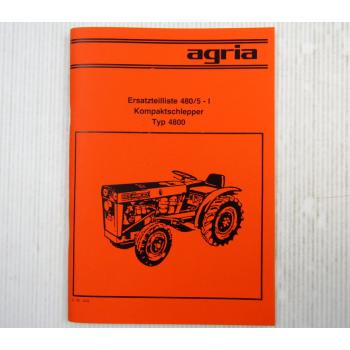 Agria 4800 Kompaktschlepper Ersatzteilliste 1979