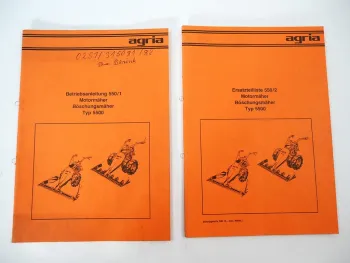 Agria 5500 Motormäher Betriebsanleitung Bedienungsanleitung Ersatzteilliste 1983