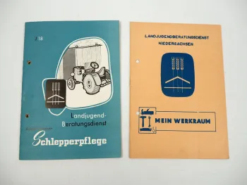 AID Schlepperpflege Werkstatteinrichtung 2x Hefte 1957